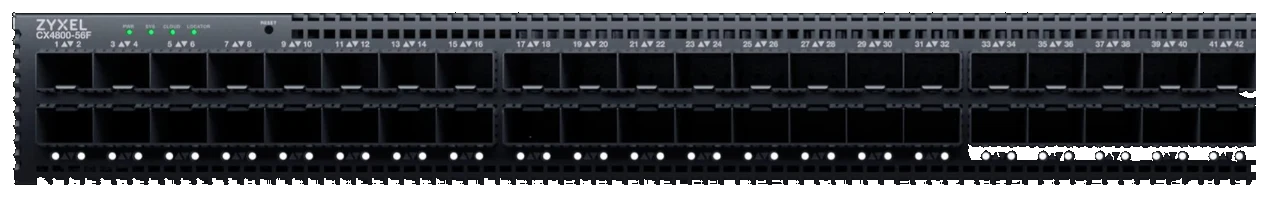 Zyxel CX4800-56F 48 Port 25G SFP28 + 8 Port 100G QSFP28 L3 Aggregation Fiber Switch