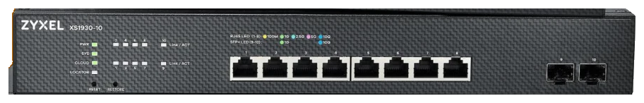 Zyxel XS1930-10 8 Port 10G Multi-Gigabit Smart Switch (2x 10G SFP+)